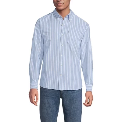 Мужская рубашка Lands' End Sail Rigger Oxford, синяя