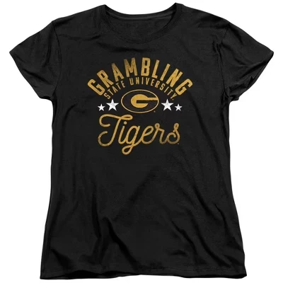 Женская футболка Grambling State University Tigers черного цвета