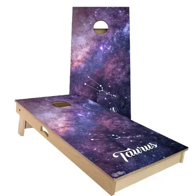 Набор досок Taurus Cornhole | Включает в себя (2) доски, (8) сумки и дополнительные аксессуары, а также чехол и подсветку