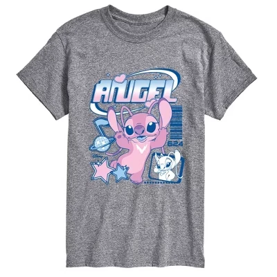 Мужская футболка с коротким рукавом Angel Y2k с графическим рисунком athletic heather