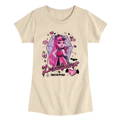 Футболка для девочек Mattel Draculaura, бежевая