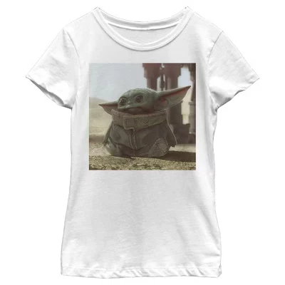 Футболка для девочек Star Wars «Грогу», белая