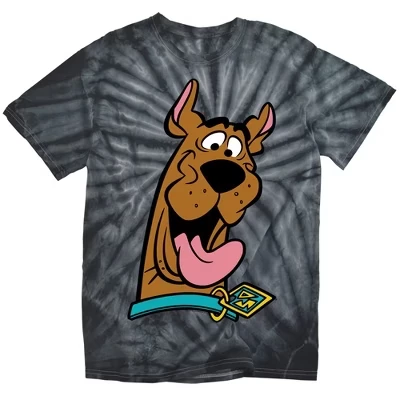 Мужская футболка Scooby Doo «Scooby Happy», тай-дай, черная