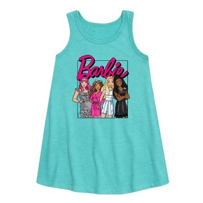 Платье для девочек Barbie All Together, бирюзовое