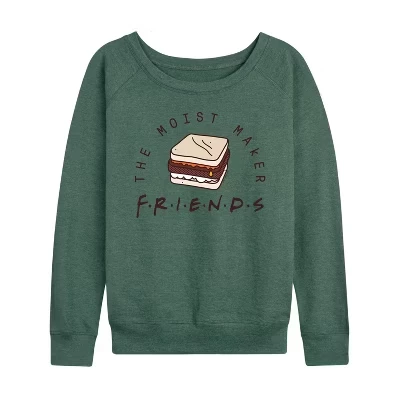 Женский лонгслив Friends Moist Maker, серо-зеленый