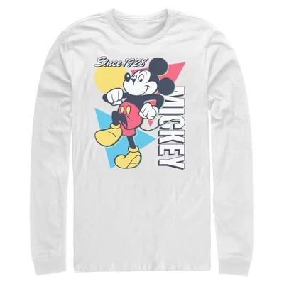 Мужская рубашка с длинным рукавом в стиле ретро Mickey & Friends с 1918 года, белая