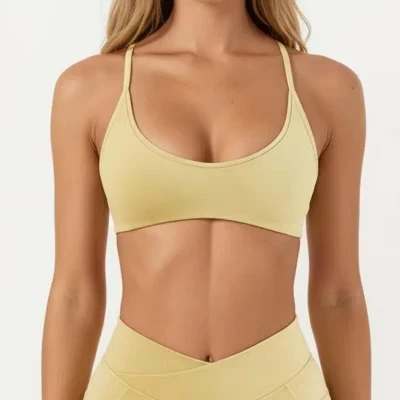 Женский спортивный топ Anna-Kaci Active, желтый