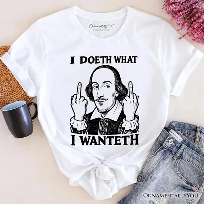Унисекс-футболка OrnamentallyYou Shakespeare, белая