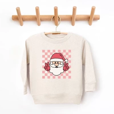 Ультрамягкая толстовка с рисунком Santa Youth в клетку из натуральной кожи