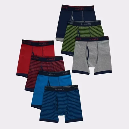 Боксеры для мальчиков Hanes, 7 шт., цвета разные
