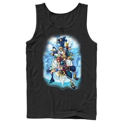 Мужская майка Kingdom Hearts 2 с принтом, черная