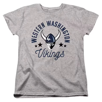 Женская футболка NCAA Western Washington Vikings, серая