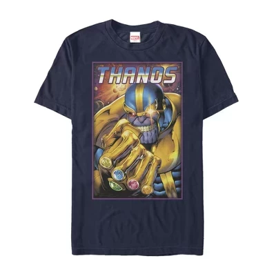 Мужская футболка Marvel Танос, Безумный титан, синяя