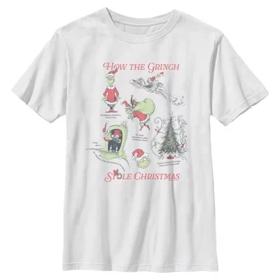 Футболка Boys How Stole Christmas Steps белая