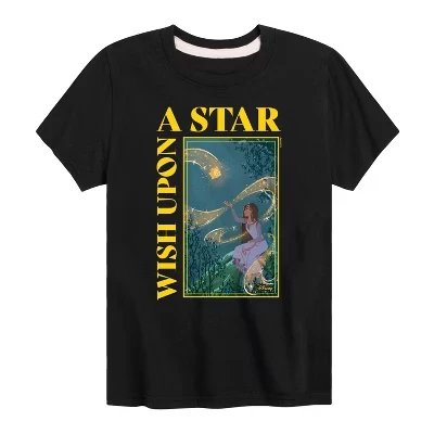 Футболка Wish Upon A Star с коротким рукавом и рисунком в виде звезды, черная