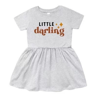 Детское платье в стиле Бохо Little Darling серого цвета