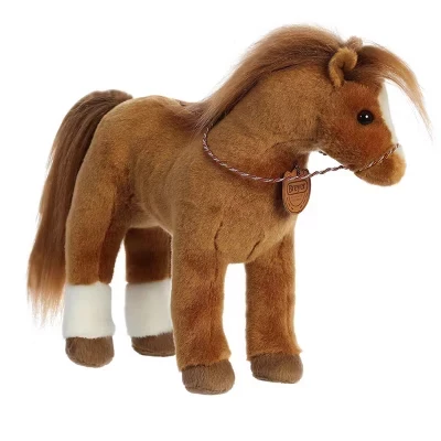 Изысканная мягкая игрушка Medium Showstoppers Quarter Horse Breyer коричневого цвета 11