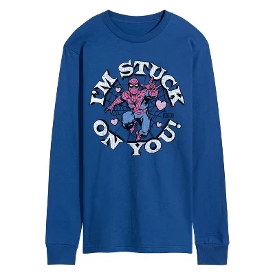 Мужской лонгслив Marvel Spider-Man Valentine, синий