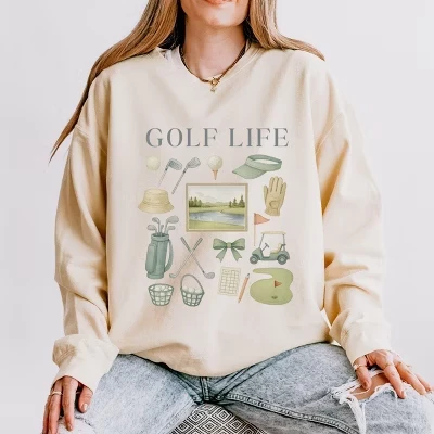 Женский свитшот Simply Sage Market Golf Life, белый