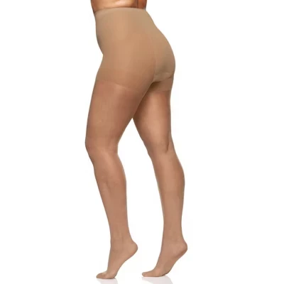 Колготки Queen Shimmers Ultra Sheer Control Top с носком в виде сандалии - золото 4412