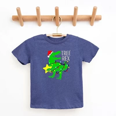 Молодежная футболка Tree Rex с коротким рукавом синего цвета