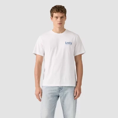 Мужская футболка Levi's Relaxed Fit с принтом, белая