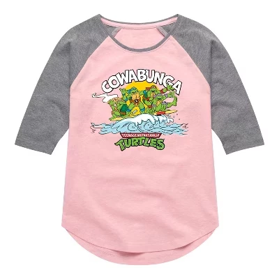 Футболка для девочек TMNT Cowabunga, розовая