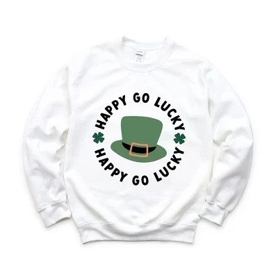 Женская толстовка с рисунком Happy Go Lucky Hat dust