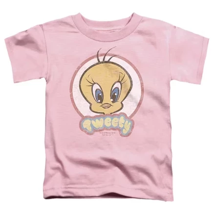 Розовая футболка Tweety в стиле ретро для маленьких мальчиков
