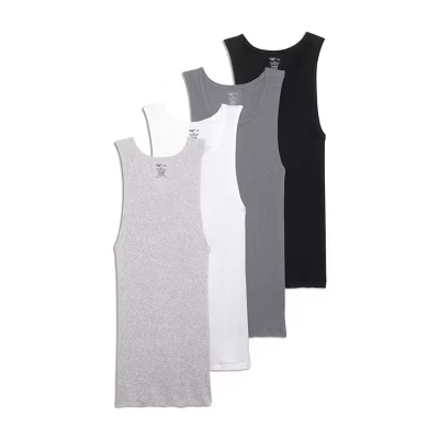 Мужская майка Jockey A-Shirt из 100% хлопка, 4 шт, разноцветная