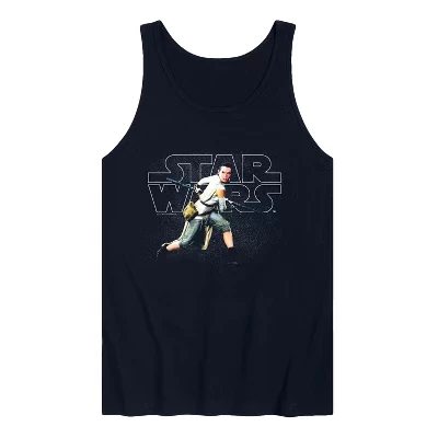 Мужская майка Star Wars Rey SW Logo, синяя