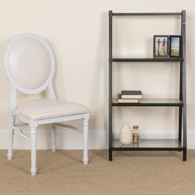 Обеденный стул Flash Furniture Hercules King Louis, белый