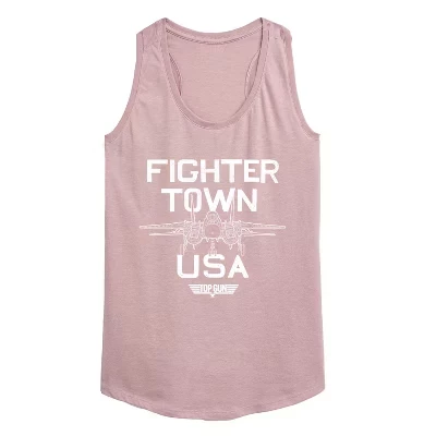 Женская - - Собственность Fighter Town Графический гоночный танк heather orchid