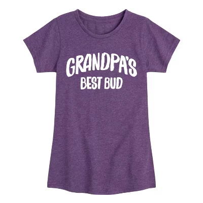 Приталенная футболка с коротким рукавом и рисунком Grandpas Best Bud heather purple