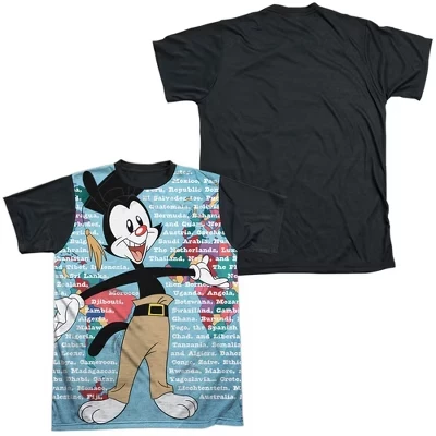 Мужская футболка Yakko World Costume с коротким рукавом белого цвета