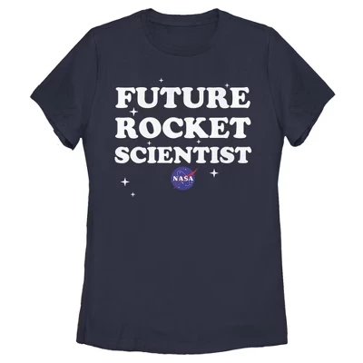 Женская футболка Future Rocket Scientist of the Stars для будущих ракетчиков