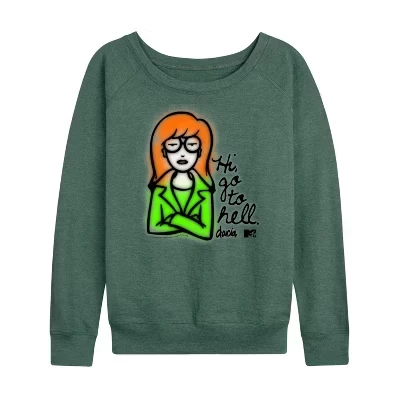 Женский лонгслив Daria «Привет, иди к черту», зеленый