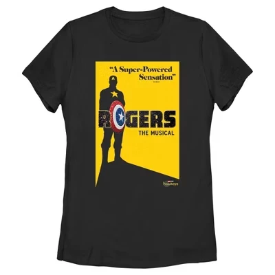 Женская футболка Hawkeye Rogers The Musical черного цвета