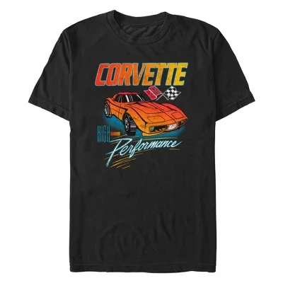 Мужская футболка General Motors Corvette High Performance Distressed черного цвета