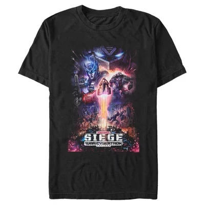 Мужская футболка Transformers Siege Poster, черная