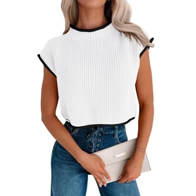 Женский вязаный топ Yesfashion, выбеленный