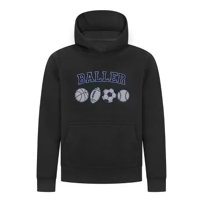 Спортивная коллекция пуловеров для мальчиков с капюшоном – Ballers Multi-Sport Graphic Sweatshirt black