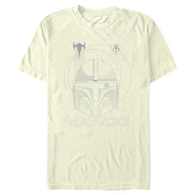 Мужская футболка STAR WARS Mando Sketch, бежевая