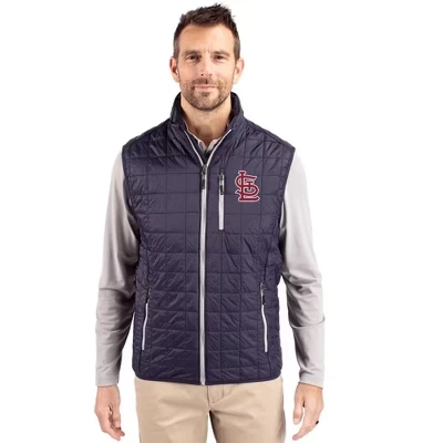 St Louis Cardinals Rainier PrimaLoft® Мужской жилет-пуховик с эко-изоляцией на молнии для больших и высоких мужчин, разноцветный