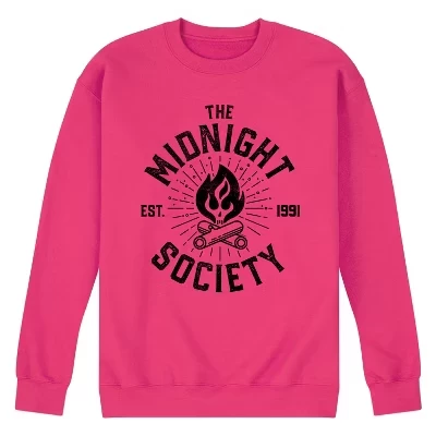 Мужская - Боитесь Ли Вы Темноты? - В 1991 Году Компания Midnight Society Выпустила Флисовую Толстовку С Рисунком пурпурного Цвета