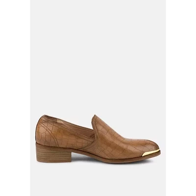 Женские лоферы Rag & Co. Lilliam кожаные, коричневые