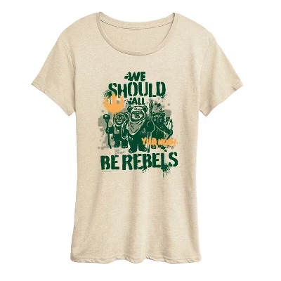 Женская футболка с коротким рукавом We Should All Be Rebels Ewoks с графическим принтом birch