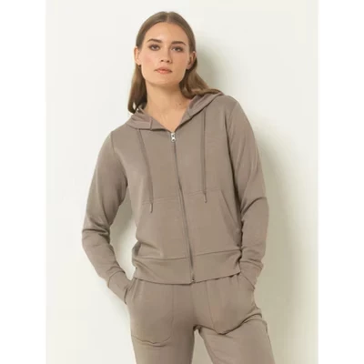 Женское худи Single Stitch Ultra Soft, ореховое