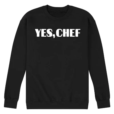 Мужская флисовая толстовка с графическим принтом Yes Chef Diner, цвет черный