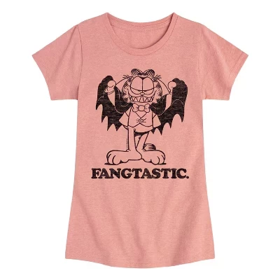 Футболка для девочек Garfield Fangtastic, розовая
